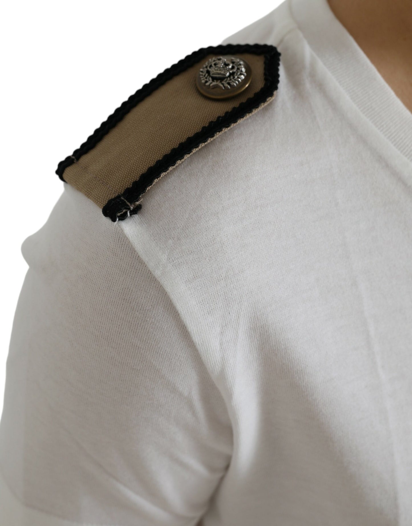 Dolce &amp; Gabbana Camiseta elegante monocromática con cuello redondo