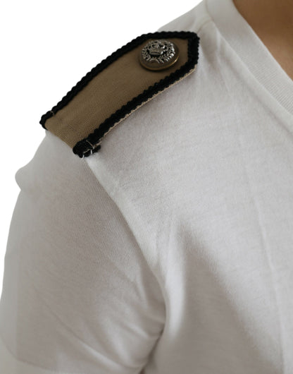 Dolce &amp; Gabbana Camiseta elegante monocromática con cuello redondo