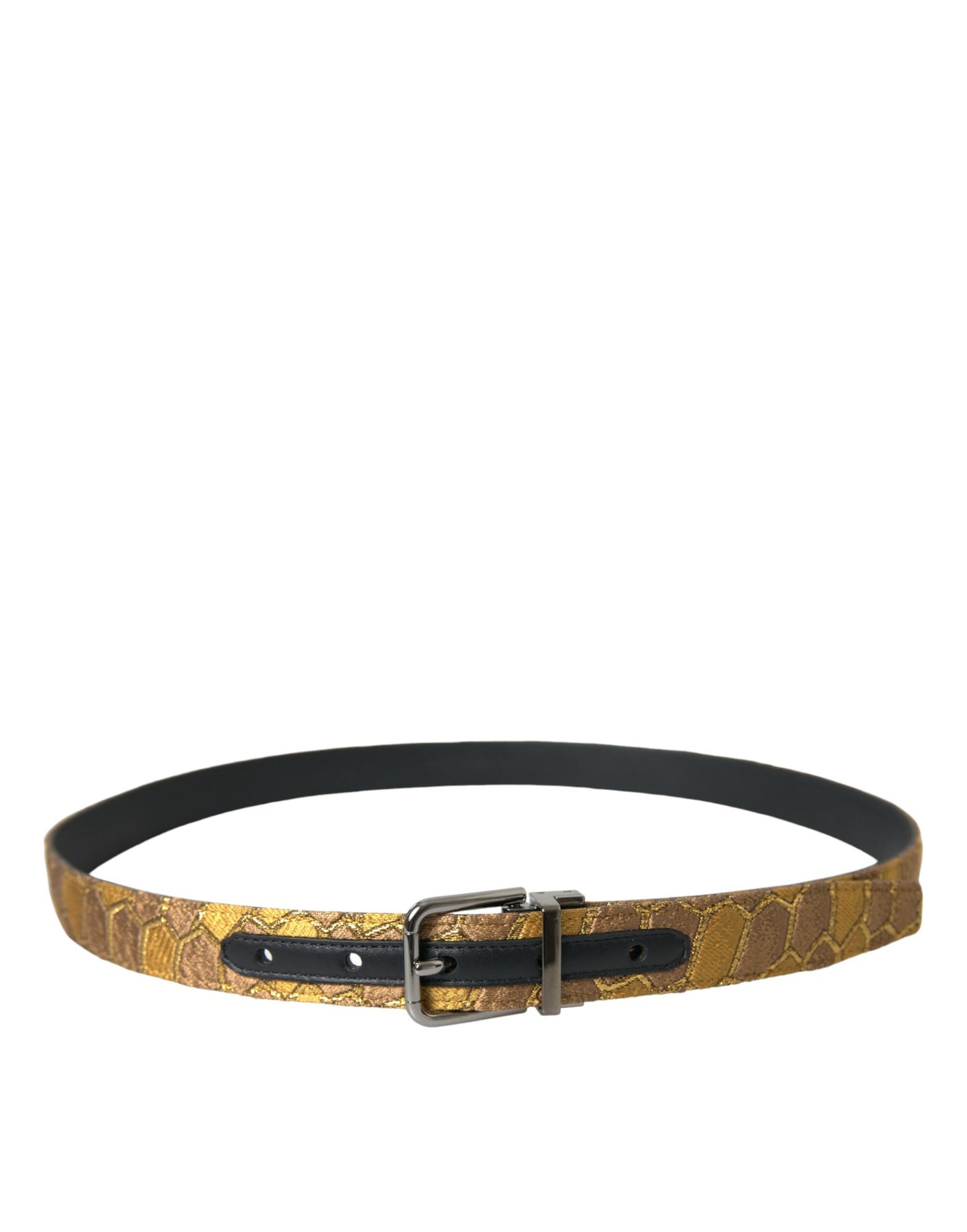Dolce &amp; Gabbana Elegant Gold Leather Belt