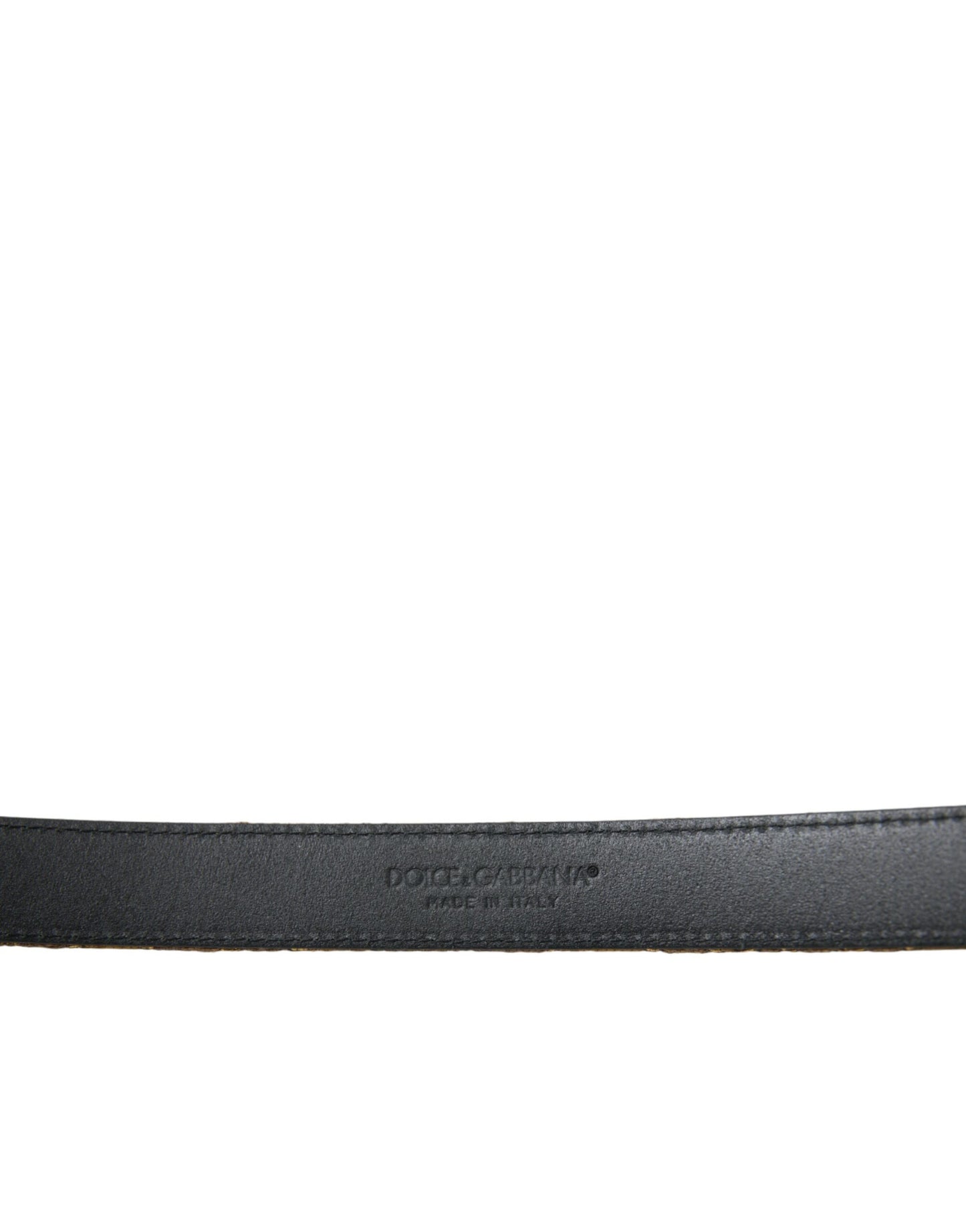 Dolce &amp; Gabbana Elegant Gold Leather Belt