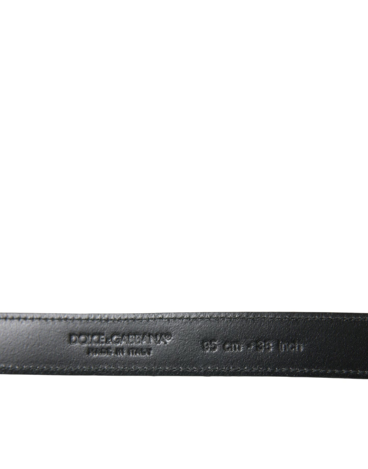 Dolce &amp; Gabbana Elegante cinturón de piel con hebilla de metal