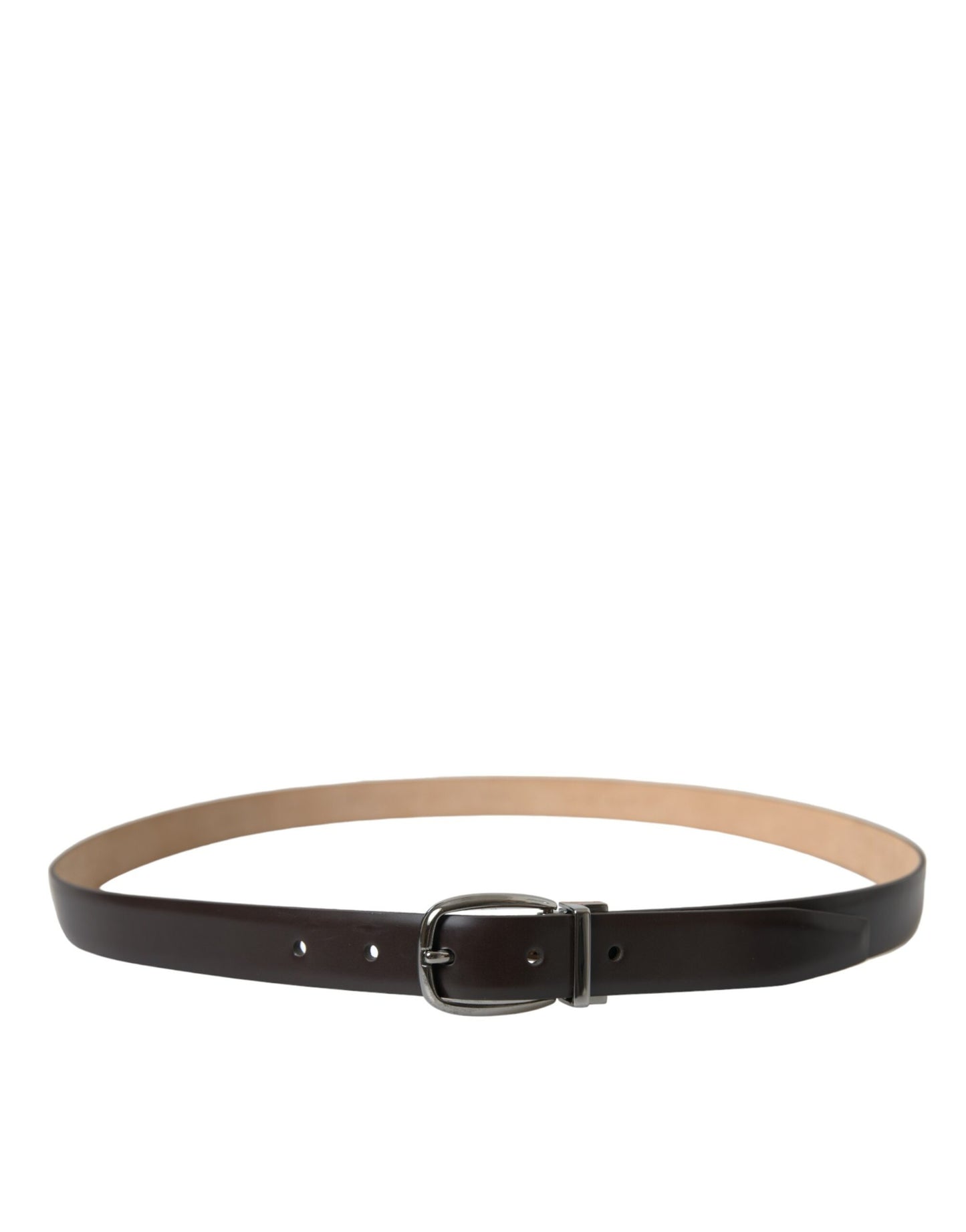 Dolce &amp; Gabbana Elegante cinturón de piel con llamativa hebilla