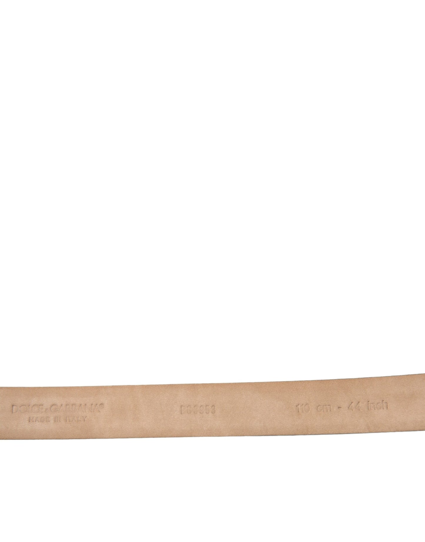 Dolce &amp; Gabbana Elegante cinturón de piel con llamativa hebilla