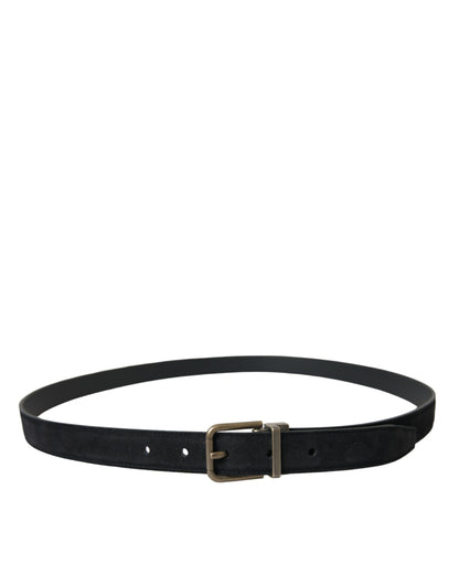 Dolce &amp; Gabbana Elegant Suede Calf Leather Belt