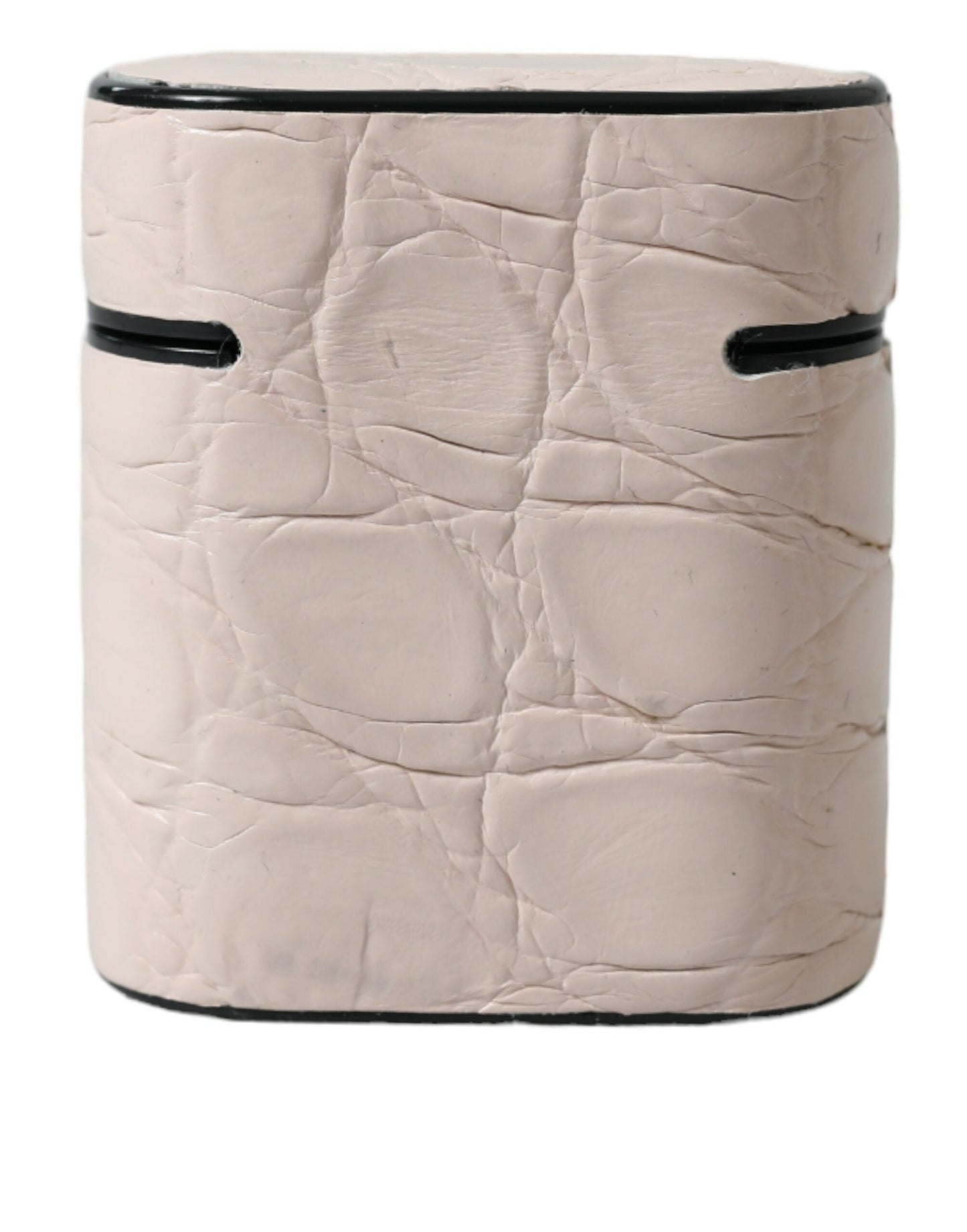 Dolce &amp; Gabbana Elegante funda para Airpod de cuero rosa claro