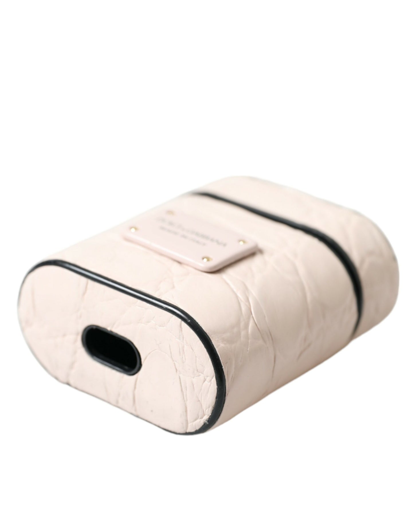 Dolce &amp; Gabbana Elegante funda para Airpod de cuero rosa claro