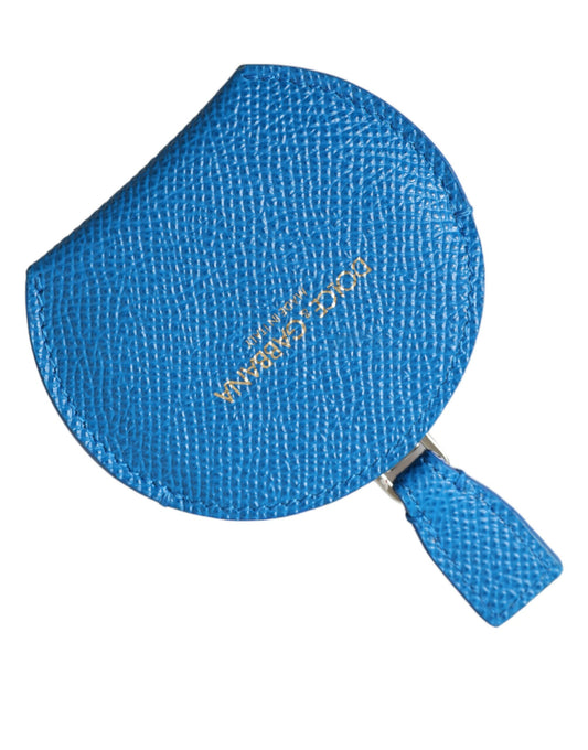 Dolce &amp; Gabbana Elegante soporte para espejo de cuero azul