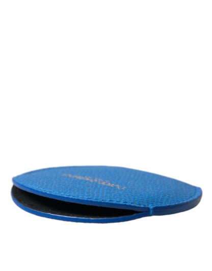 Dolce &amp; Gabbana Elegante soporte para espejo de cuero azul