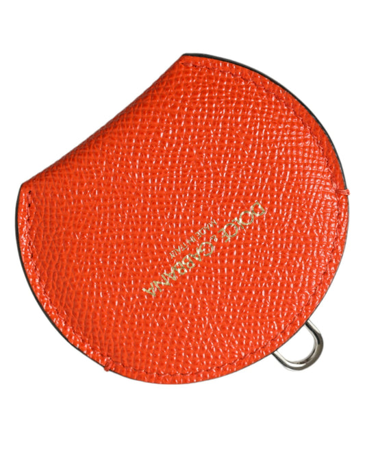 Dolce &amp; Gabbana Elegante soporte para espejo de cuero naranja