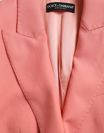 Dolce &amp; Gabbana Blazer elegante rosa con solapa de pico