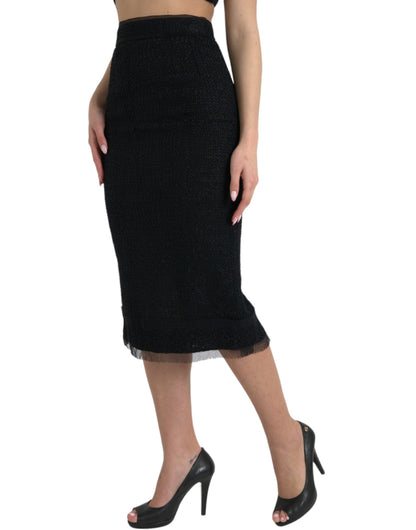Dolce &amp; Gabbana Falda midi elegante de cintura alta