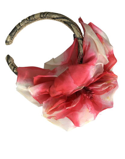 Dolce &amp; Gabbana Diadema De Seda Con Apliques Florales Multicolores Para Mujer