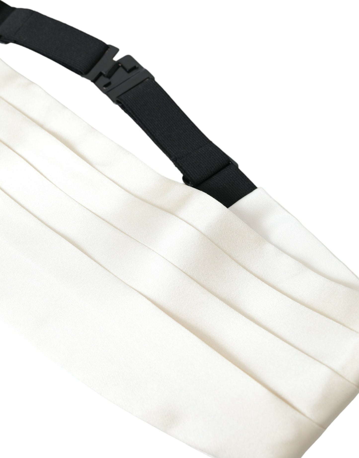 Dolce &amp; Gabbana Fajín con cinturón de seda de cintura ancha para hombre blanco