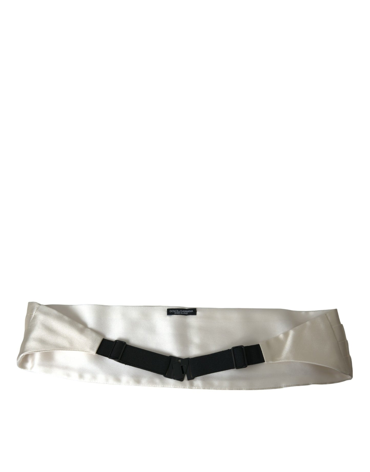 Dolce &amp; Gabbana Fajín con cinturón de seda de cintura ancha para hombre blanco