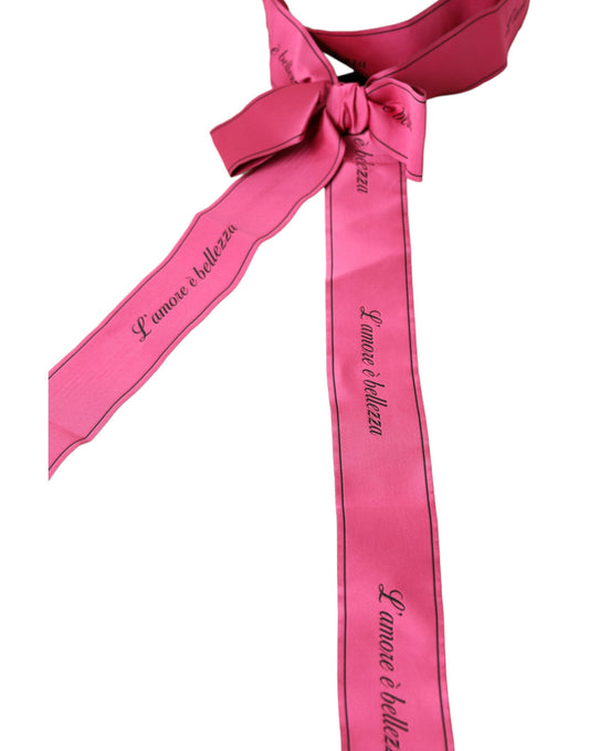 Dolce &amp; Gabbana Ceinture L'Amore E'Bellezza rose