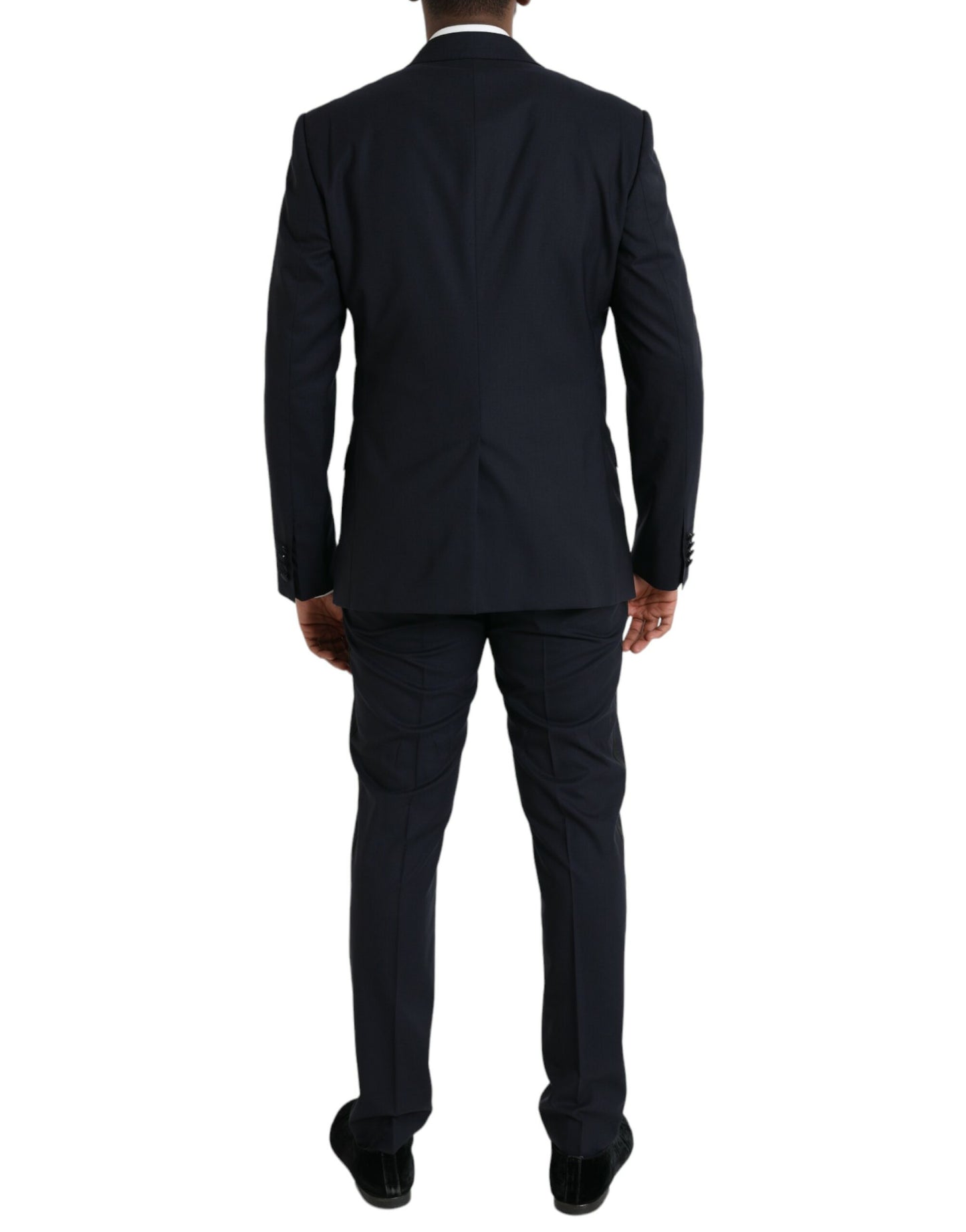 Dolce &amp; Gabbana Traje formal de 3 piezas de lana MARTINI azul oscuro