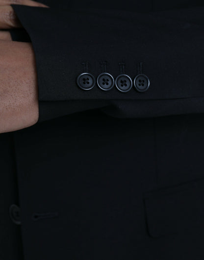 Dolce &amp; Gabbana Traje formal STAFF de poliéster negro de 3 piezas