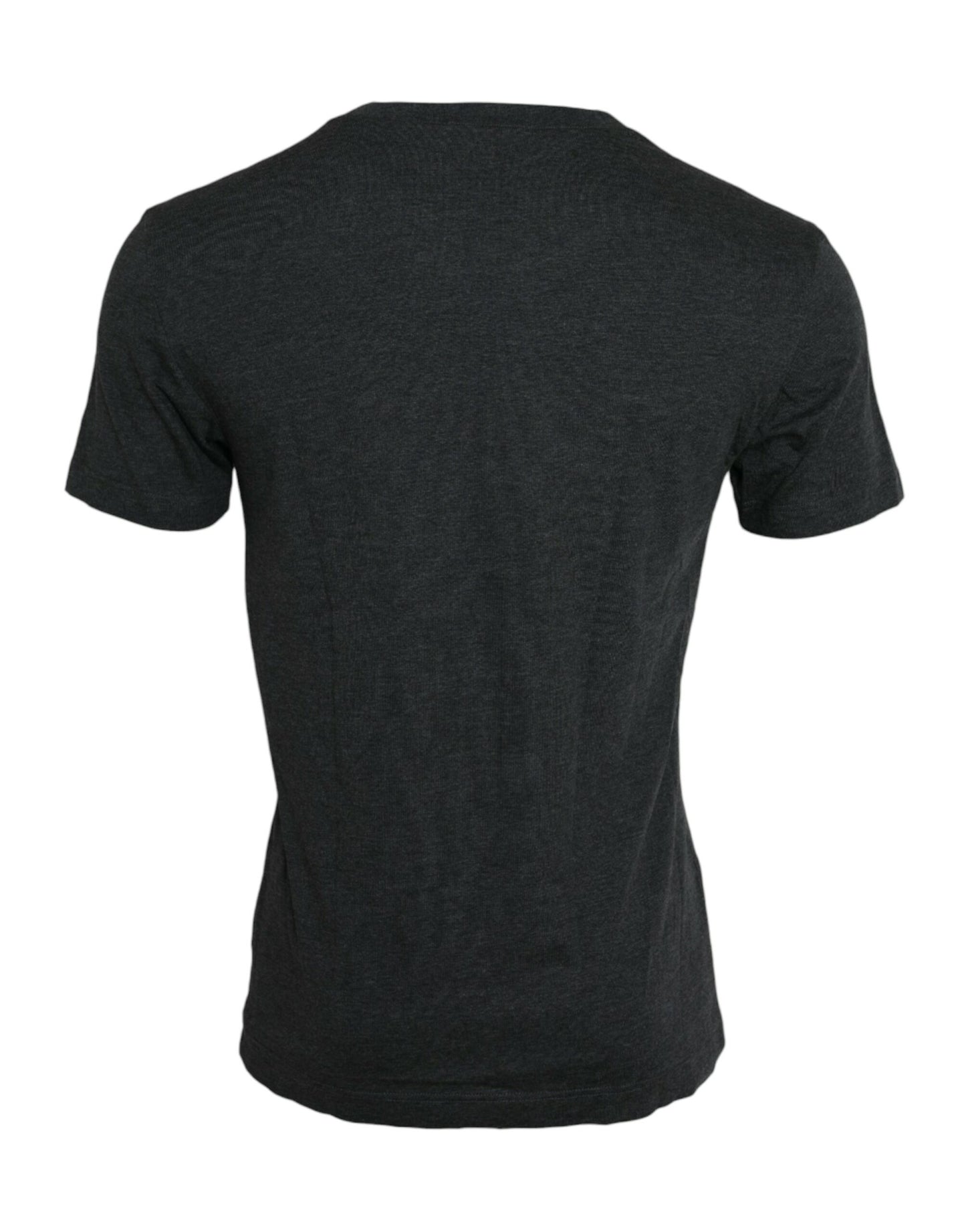 Dolce &amp; Gabbana Gray Logo Print Crewneck Short Sleeve T-shirt