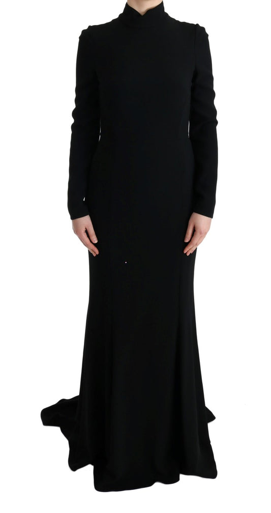 Dolce &amp; Gabbana Elegante vestido tubo largo en negro