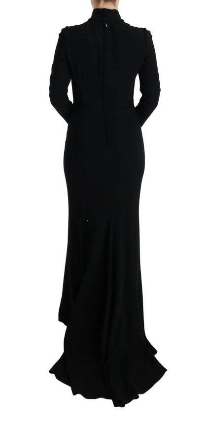 Dolce &amp; Gabbana Elegante vestido tubo largo en negro