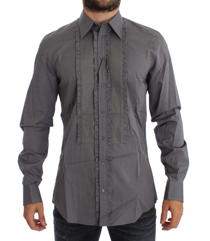 Dolce &amp; Gabbana Camisa de vestir elegante de algodón de corte slim