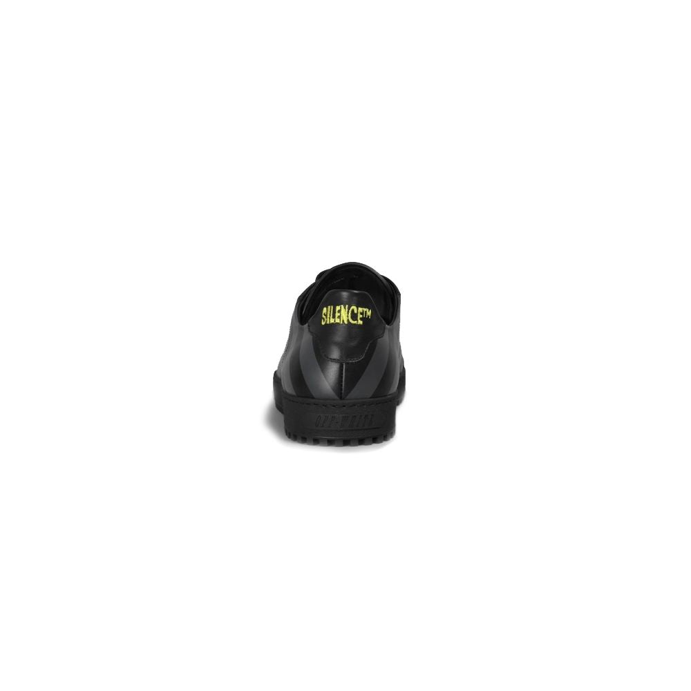 Off-White Zapatilla De Mujer De Piel De Becerro Negra