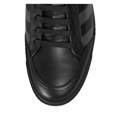 Off-White Zapatilla De Mujer De Piel De Becerro Negra