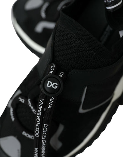 Dolce &amp; Gabbana Zapatillas de trekking Sorrento de malla negra Zapatos