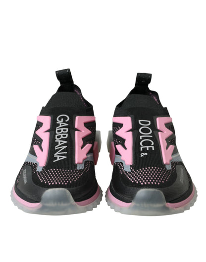 Dolce &amp; Gabbana Zapatillas Sorrento Sin Cordones Negro Rosa Zapatos