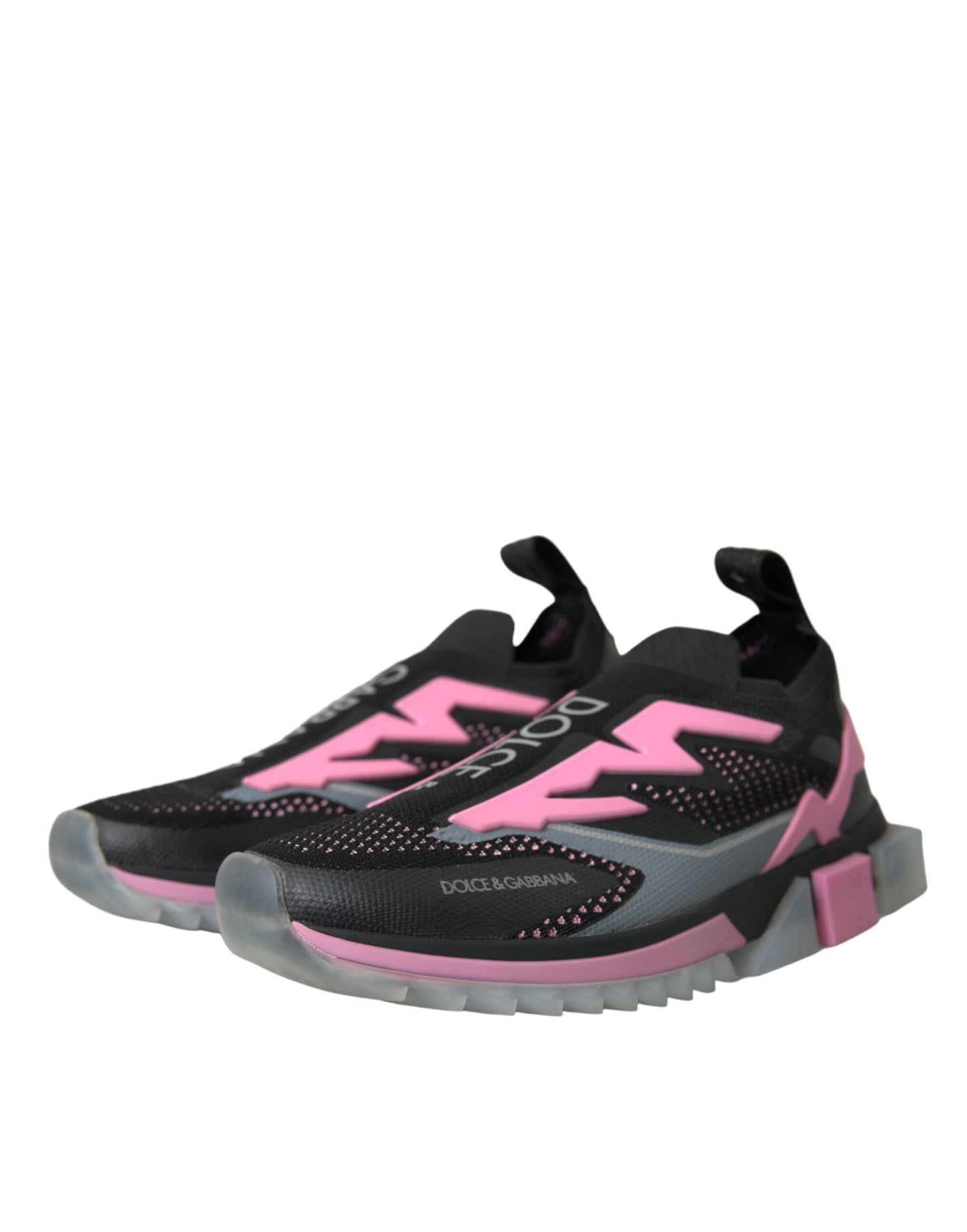 Dolce &amp; Gabbana Zapatillas Sorrento Sin Cordones Negro Rosa Zapatos
