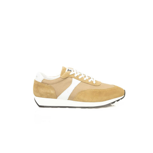 Cerruti 1881 Beige Calfskin Men Sneaker