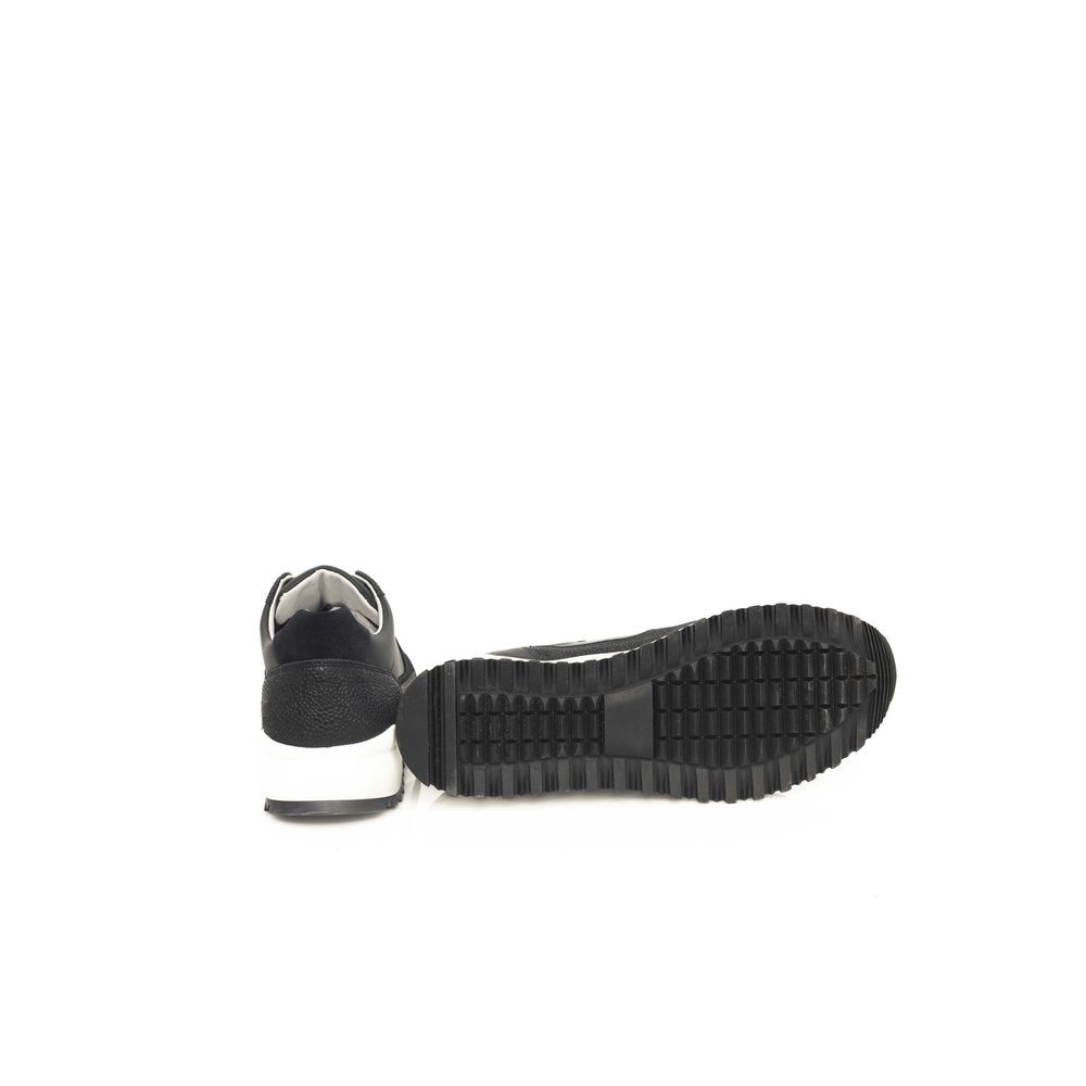 Cerruti 1881 Blue Cowhide Men Sneaker