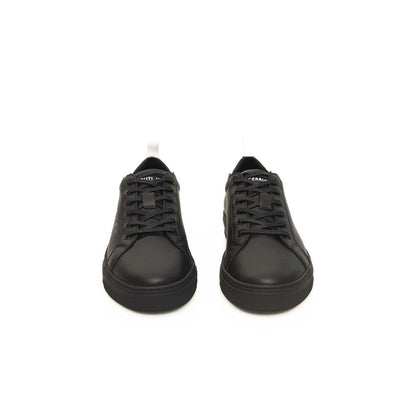 Cerruti 1881 Black Cowhide Men Sneaker