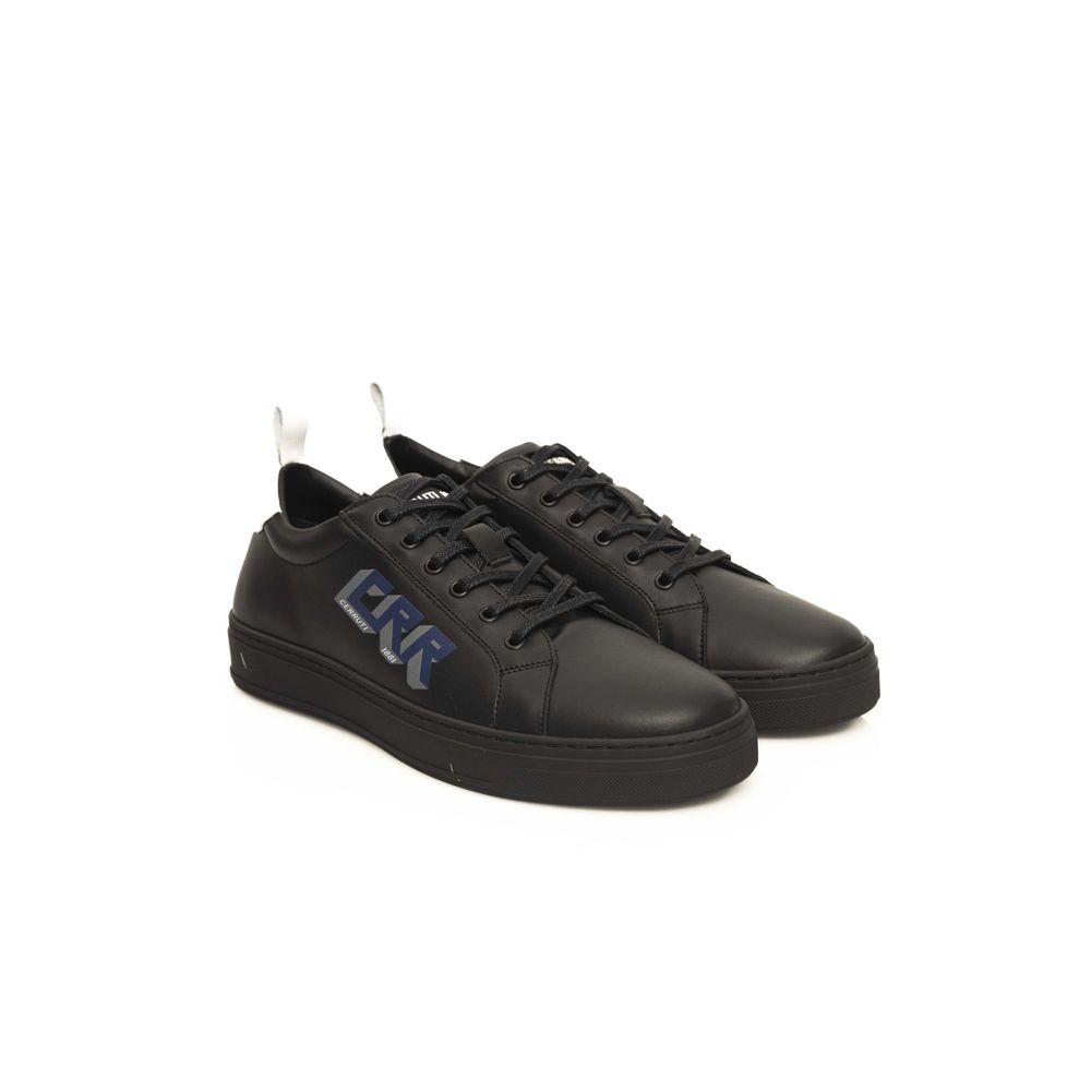 Cerruti 1881 Black Cowhide Men Sneaker