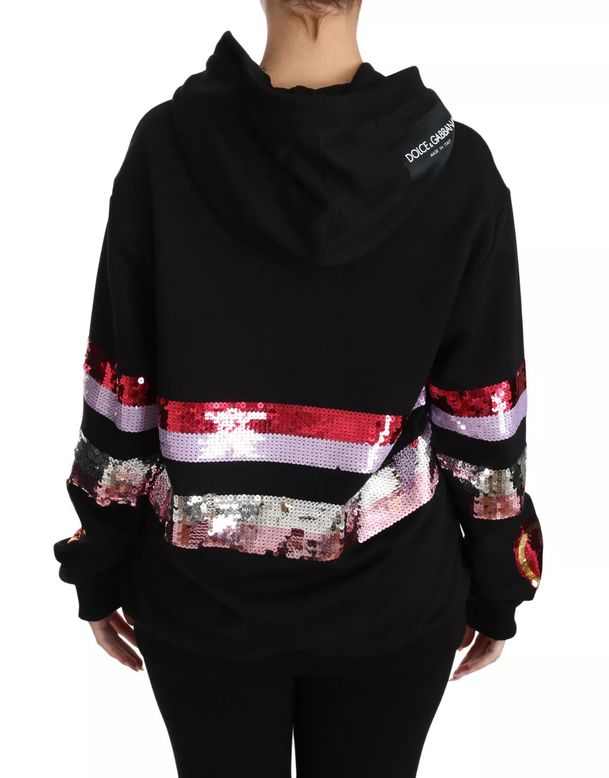 Dolce &amp; Gabbana Jersey con capucha y lentejuelas DG
