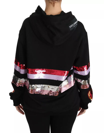 Dolce &amp; Gabbana Jersey con capucha y lentejuelas DG