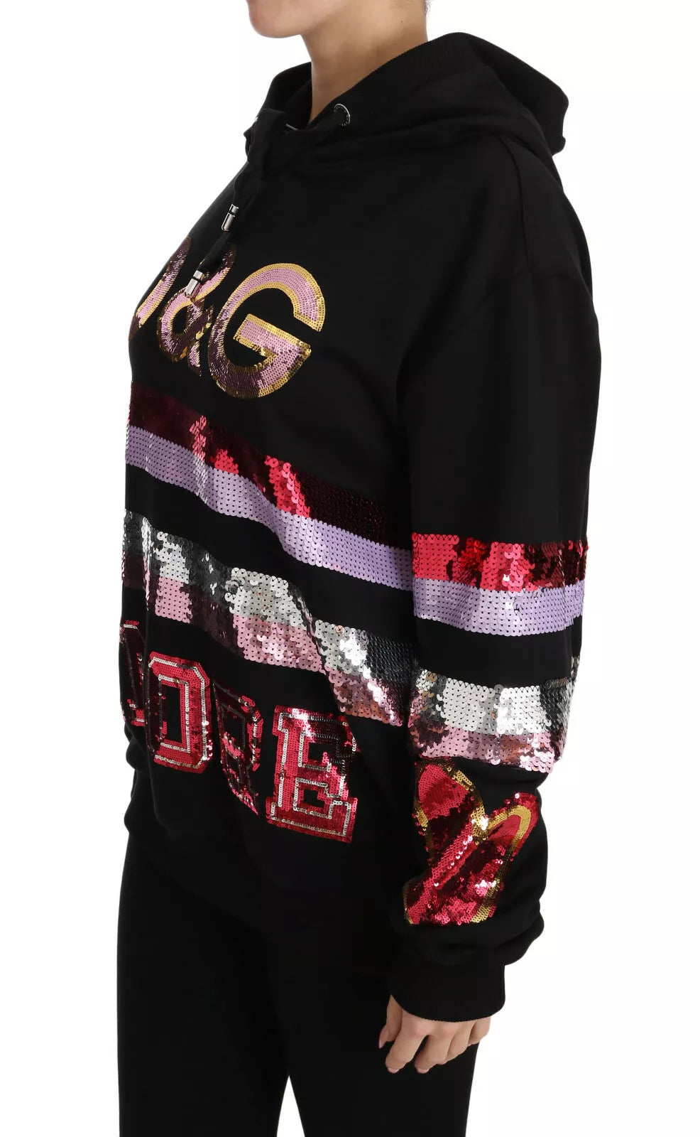 Dolce &amp; Gabbana Jersey con capucha y lentejuelas DG