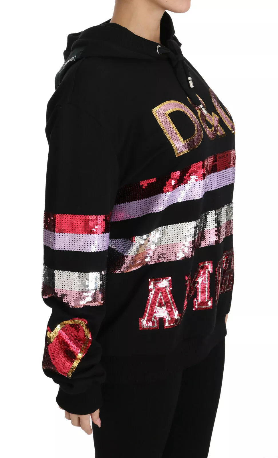Dolce &amp; Gabbana Jersey con capucha y lentejuelas DG
