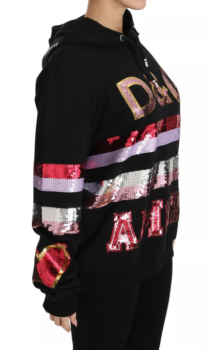 Dolce &amp; Gabbana Jersey con capucha y lentejuelas DG