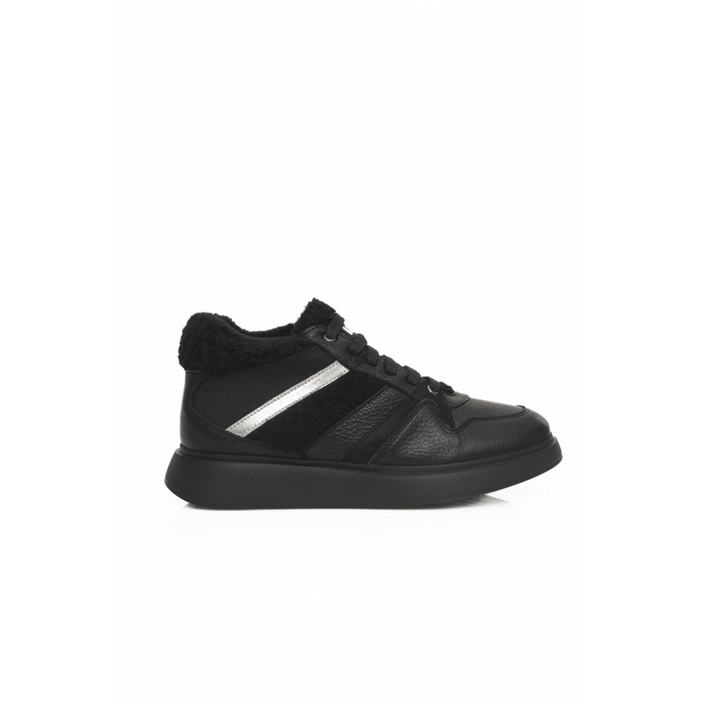 Cerruti 1881 Black Cowhide Women Sneaker