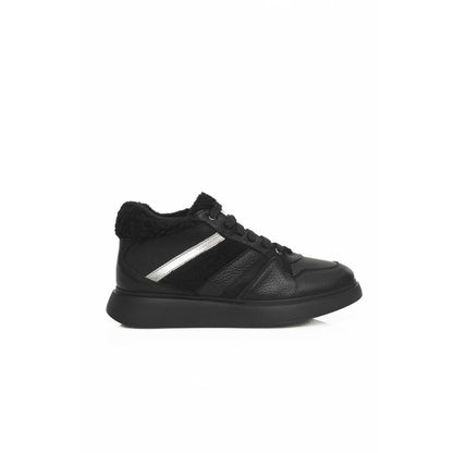 Cerruti 1881 Black Cowhide Women Sneaker