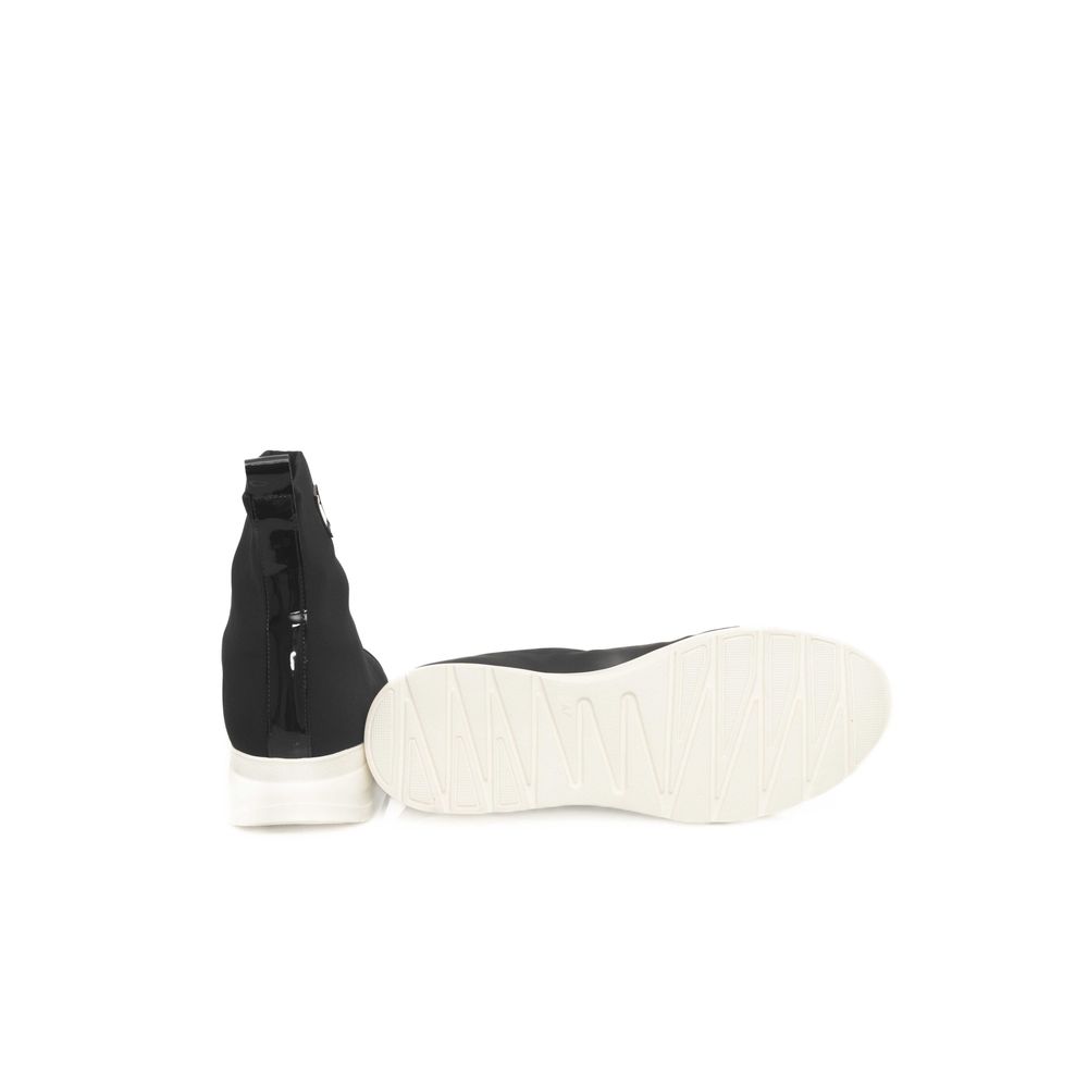 Cerruti 1881 Black Calfskin Women Sneaker