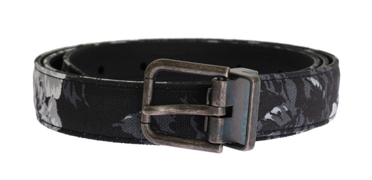 Dolce &amp; Gabbana Cinturón de lujo para hombre con estampado floral elegante