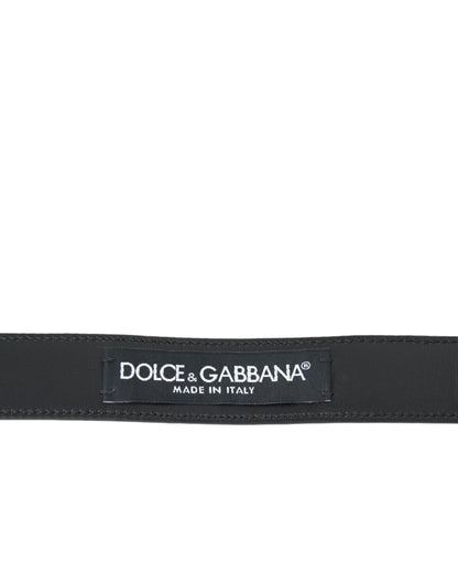 Dolce &amp; Gabbana Cinturón De Cuero Rojo Con Hebilla De Metal Plateado Hombre