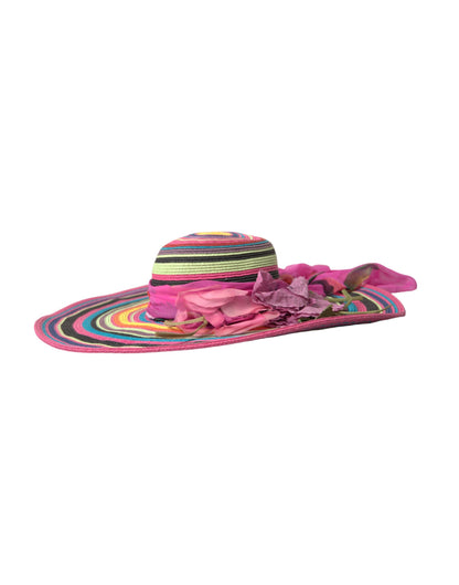 Dolce &amp; Gabbana Sombrero flexible de ala ancha fantasía multicolor