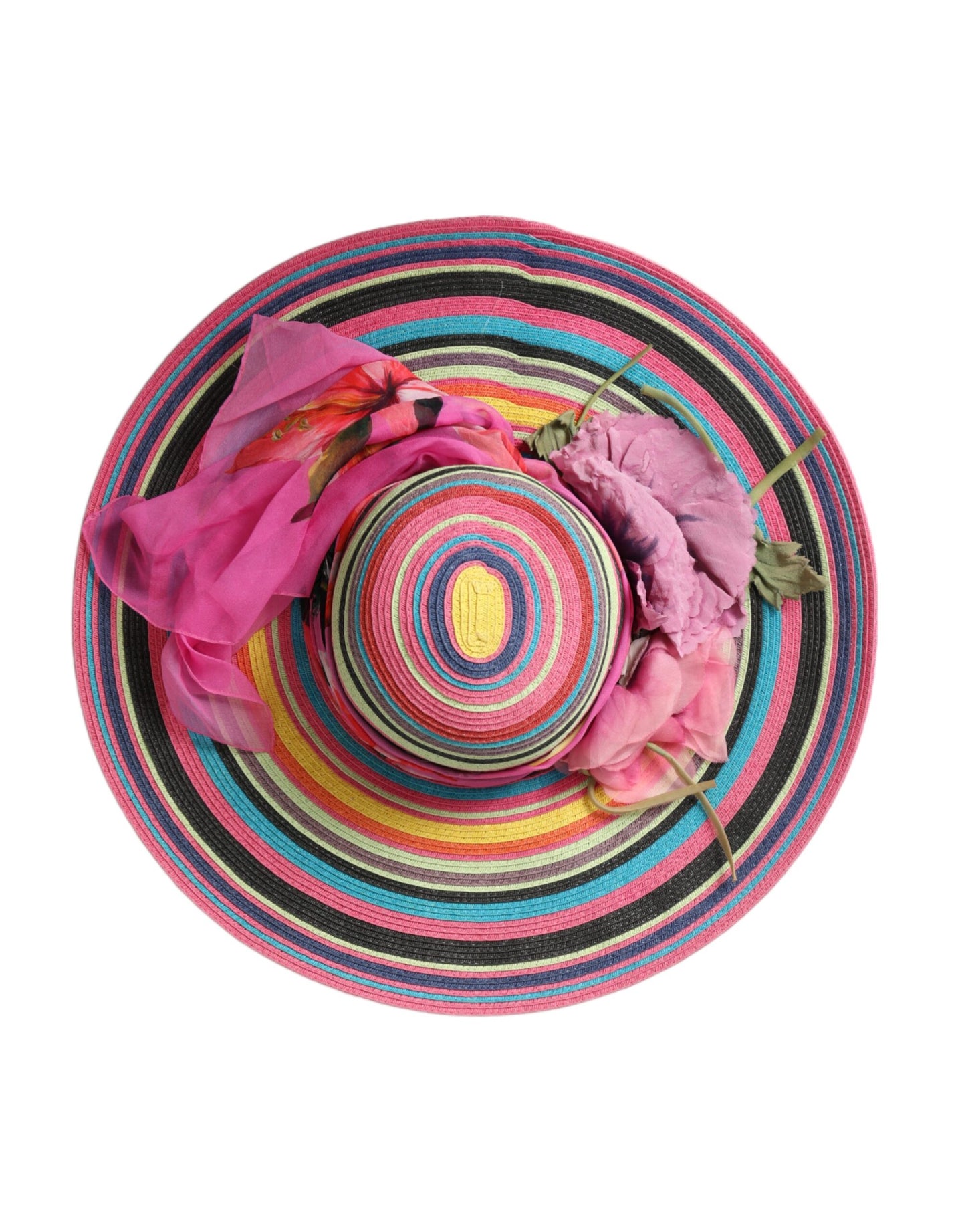 Dolce &amp; Gabbana Sombrero flexible de ala ancha fantasía multicolor