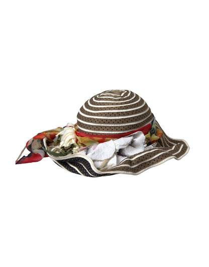 Dolce &amp; Gabbana Sombrero flexible de ala ancha fantasía multicolor