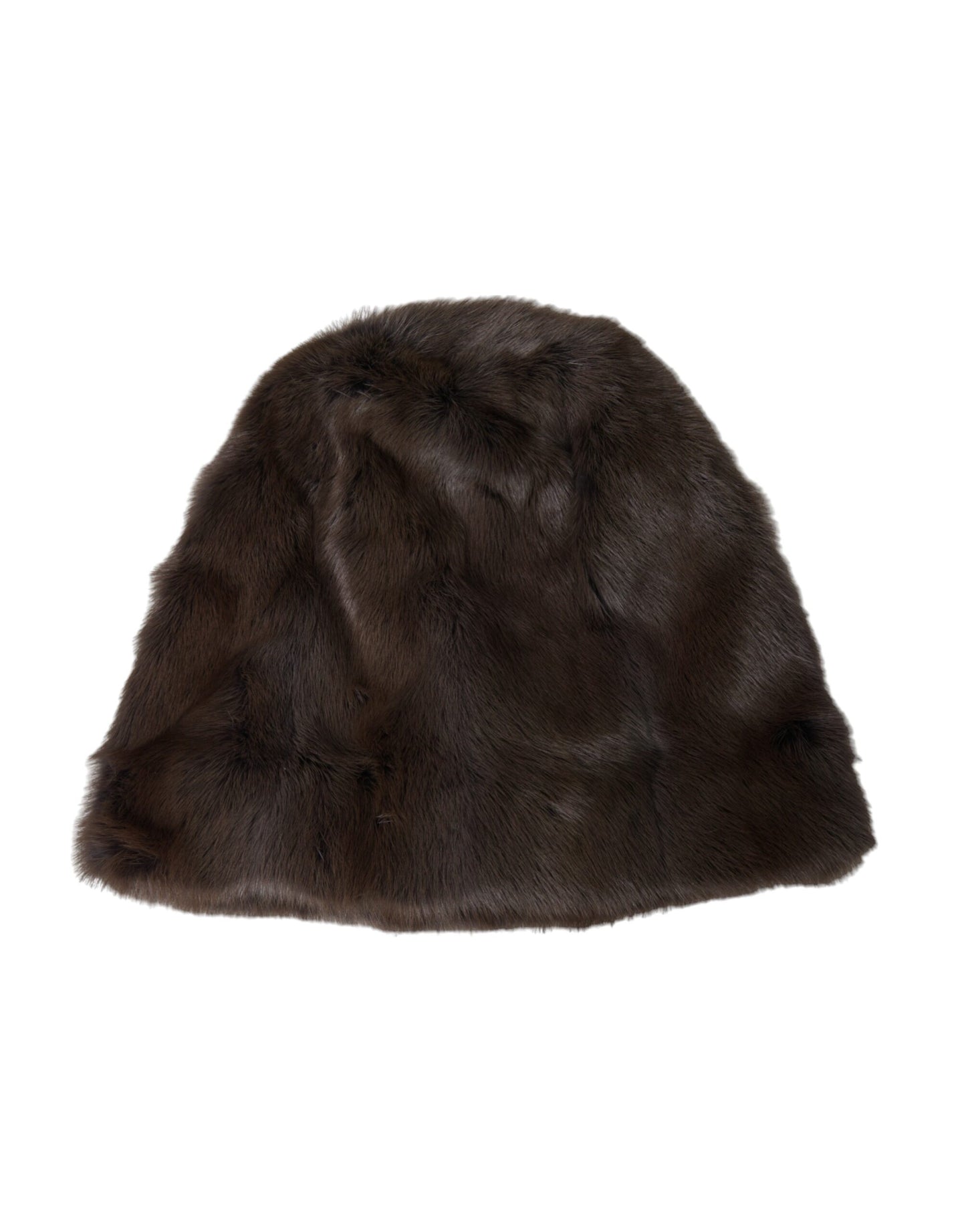 Gorro De Cachemira Mujer Dolce &amp; Gabbana Brown Weasel Fur