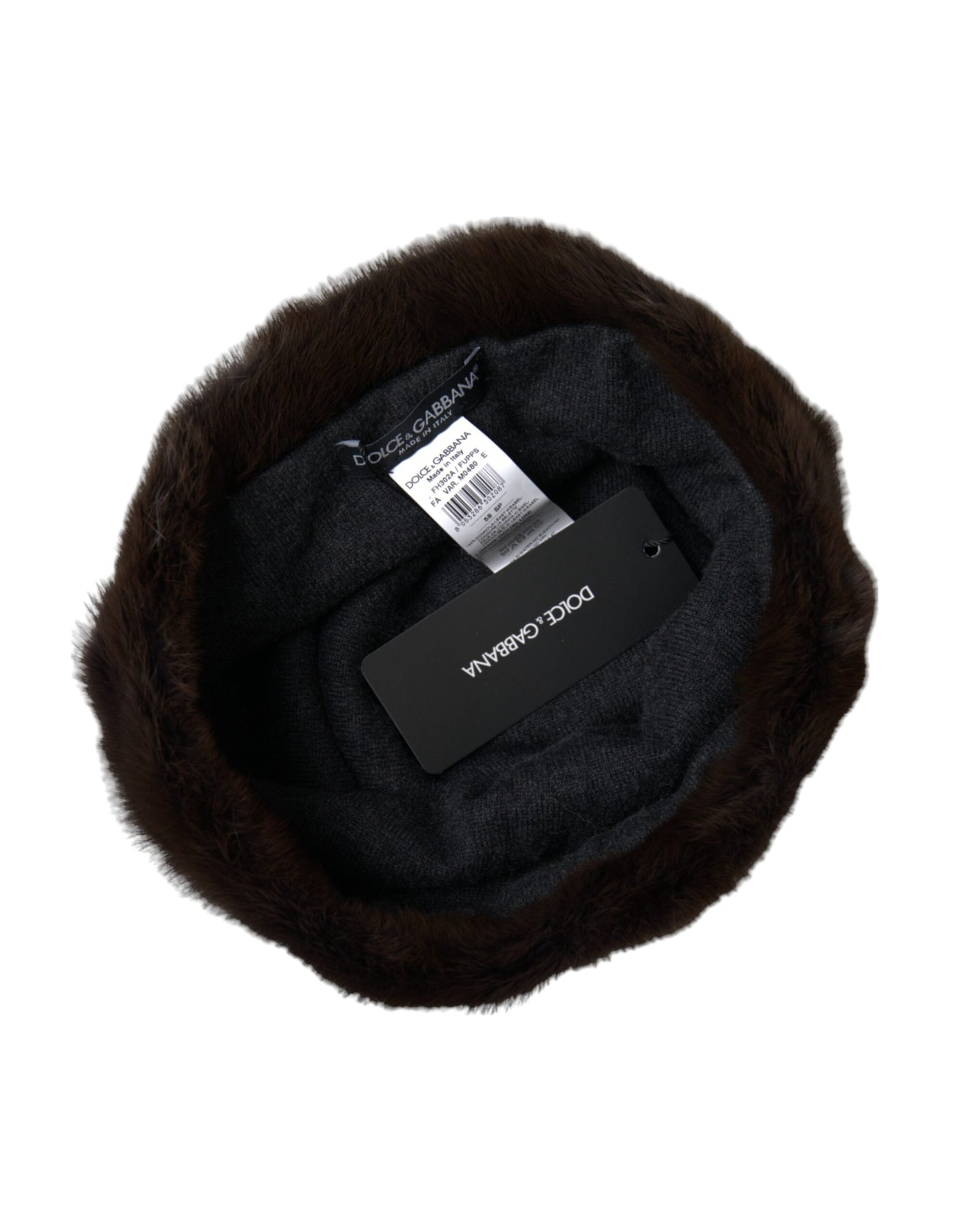 Gorro De Cachemira Mujer Dolce &amp; Gabbana Brown Weasel Fur