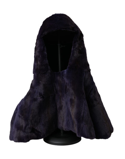 Dolce &amp; Gabbana Gorro cruzado de piel de comadreja negro
